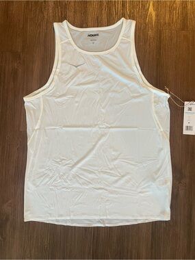 Hoka One One White Performance Tank Top